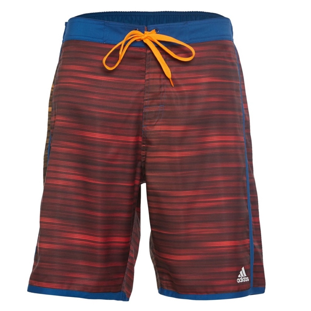 NWT ADIDAS MEN’S PHOTO-STRIPE SWIM TRUNKS SIZE L
